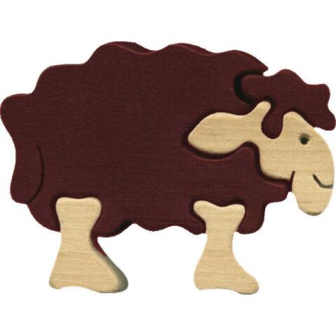 Fauna Massivholzpuzzle kleines Schaf Shaun