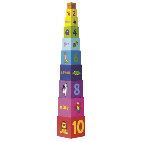 Tidlo Regenbogenturm aus zusammenklappbaren Blöcken
