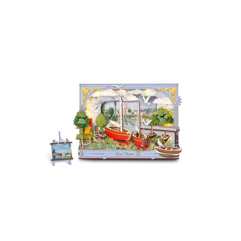 RoboTime 3D-Holzpuzzle Rote Boote
