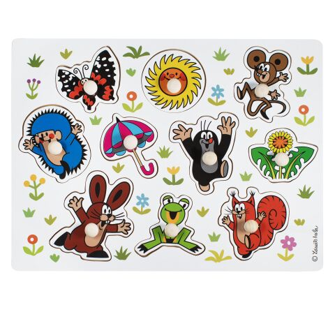 Detoa Großes Holzeinsatzpuzzle Maulwurf