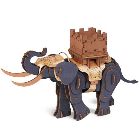 RoboTime 3D-Holzpuzzle Kämpfender Elefant