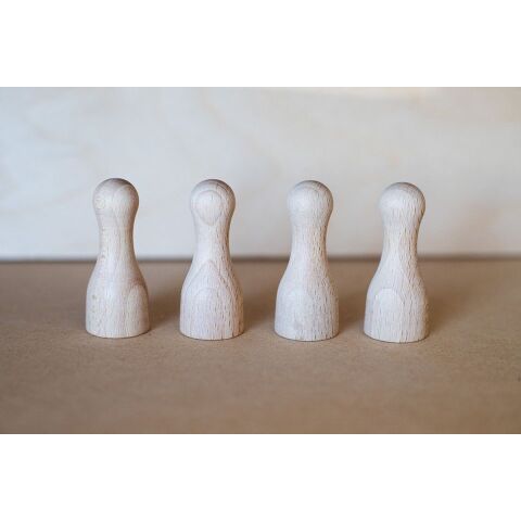 BeWooden Hölzerne Waldpuppe Buchenjunge 4 Stück