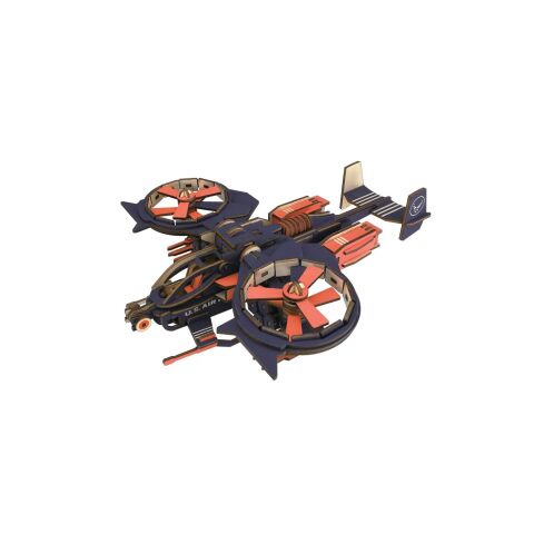 Woodcraft Hölzernes Dřevěné 3D puzzle Bojový letoun RAD
