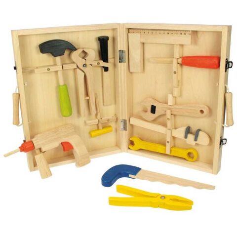 Bigjigs Toys Werkzeugkasten aus Holz