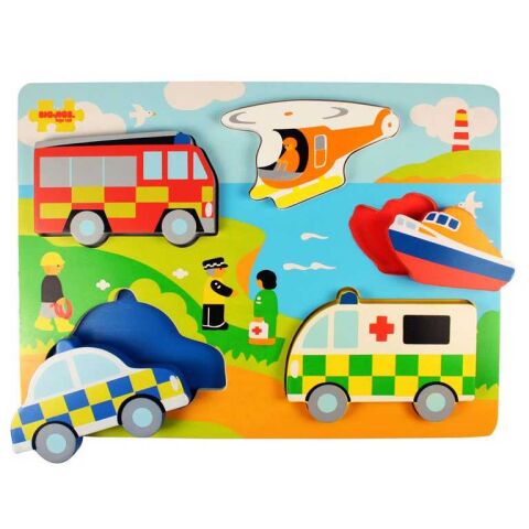 Bigjigs Toys Einlegepuzzle Retter