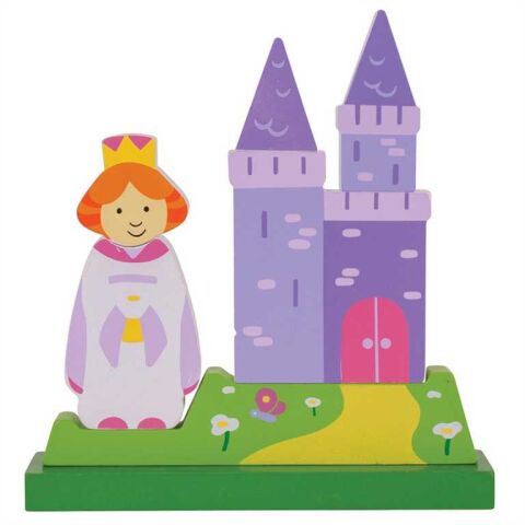 Bigjigs Toys Magnetisches vertikales Puzzle Schloss