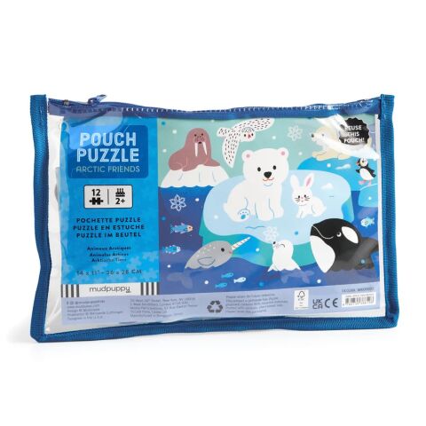 Mudpuppy Puzzle in einer Tasche Ice Friends 12 Teile