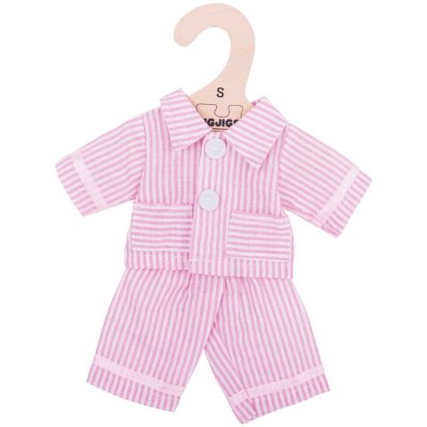 Bigjigs Toys Rosa Pyjama für Puppe 28 cm