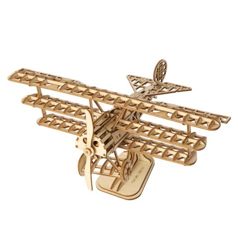 RoboTime 3D-Holzpuzzle Historisches Flugzeug