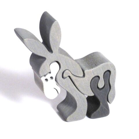 Fauna Massivholzpuzzle kleiner Esel