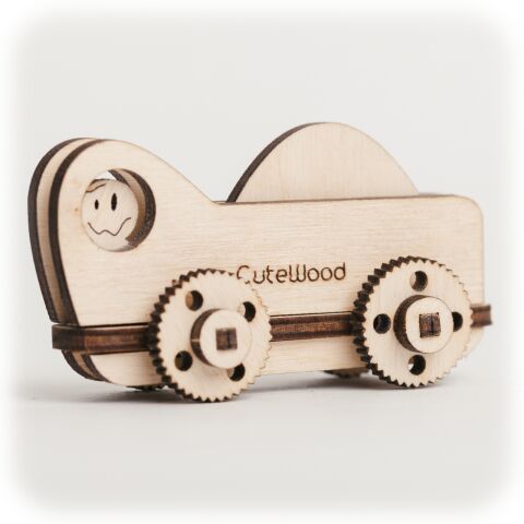 CuteWood Holz 3D Puzzle Truck 1